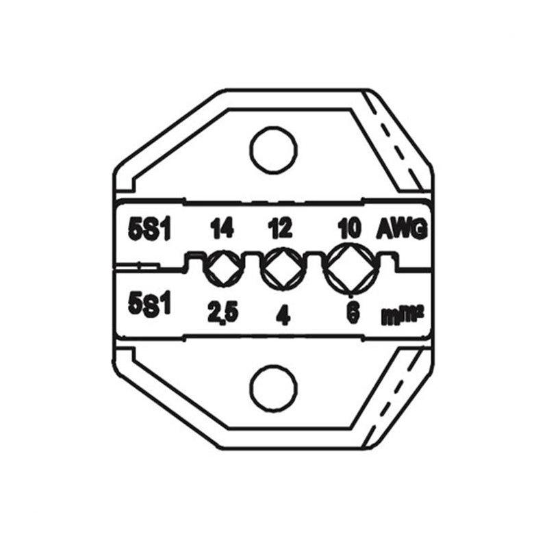 Матриця для кримпера Pro'sKit CP-5S1D для Solar-конекторів MC 3