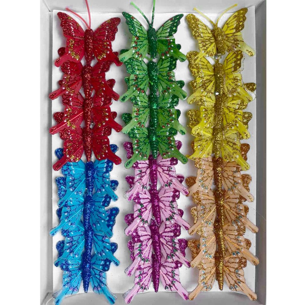 Декоративні метелики на прищіпці (5 см) 282419, фото 1