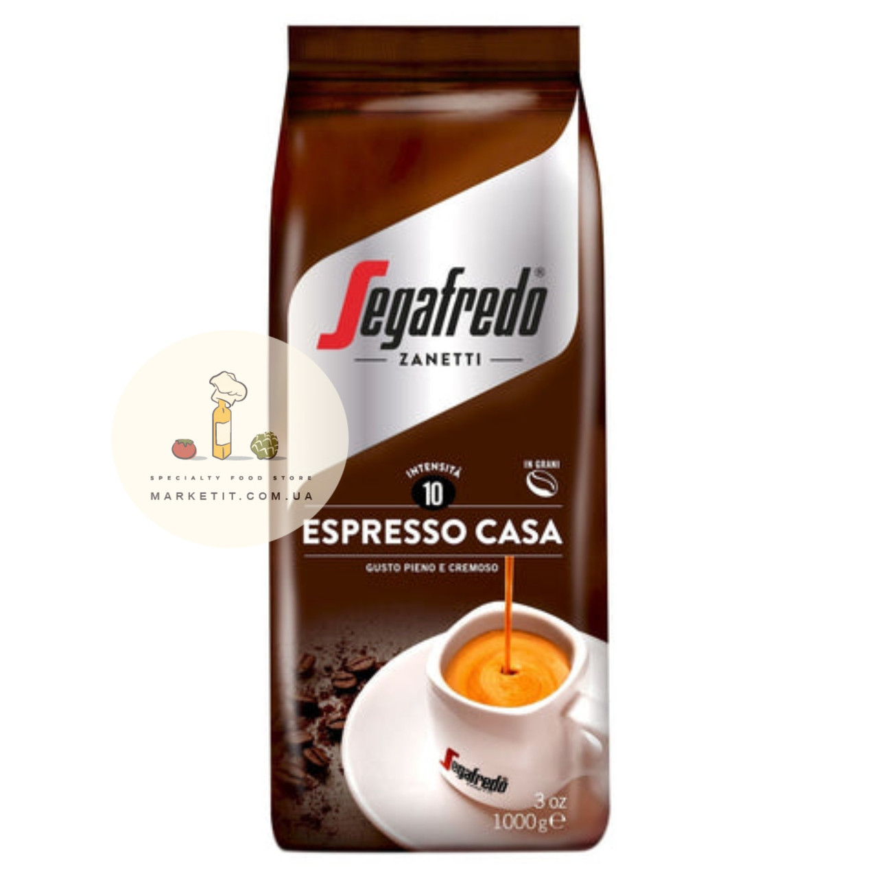 Кава в зернах Segafredo Espresso Casa, 1 кг