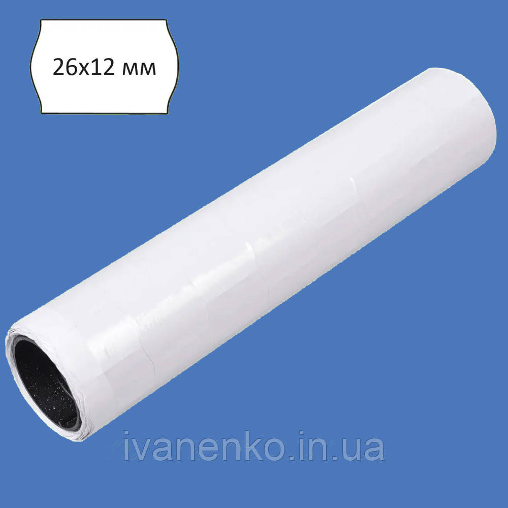 Стрічка -цінники кольорові 12х26 (мм), в упаковці 8 шт., фото 1