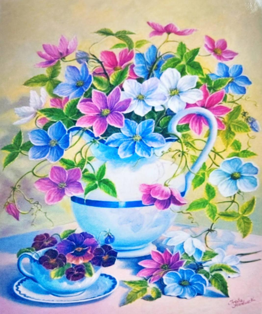 Набір алмазного вишивання мозаїки Go To Art  Літній натюрморт 178893, фото 1