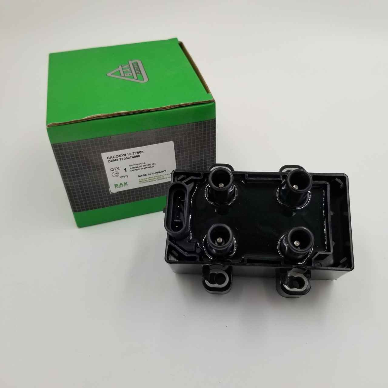Катушка запалювання Рено Логан 1,4, 1,6 8кл. BAKONY Угорщина IC-77008, 7700274008