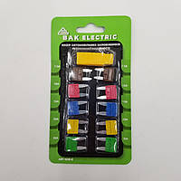 Предохранители Евро MINI набор 10 шт. цинковый (комплект 7.5А,10A,15A,20A,30A) с пинцетом BAKONY Венгрия
