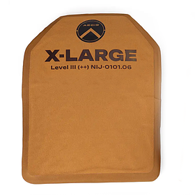 Керамічна бронепластина AEGIS X-Large, Ultra-Multi-Curved SAPI-cut NIJ III+ (>ДСТУ 3), 1 шт