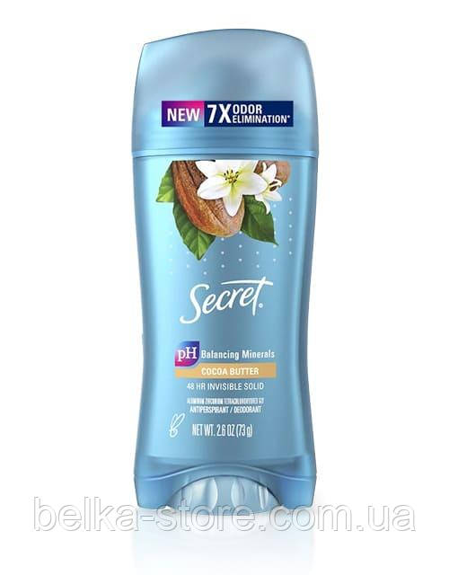 Дезодорант-антиперспірант Secret Invisible Solid Cocoa Butter, фото 1
