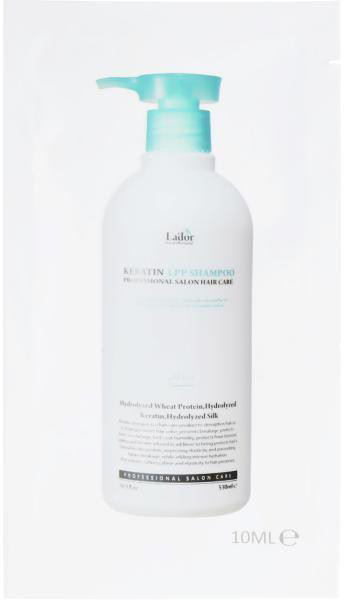 Безсульфатний кератиновий шампунь Lador Keratin LPP Shampoo, 10 мл (8809500815594)