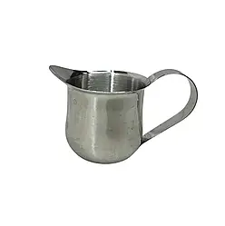 Молочник із нержавіючої сталі Helios 60 мл з ручкою 7405