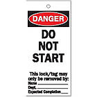 Бірки запобіжні Brady "Do not start" 75х160 мм