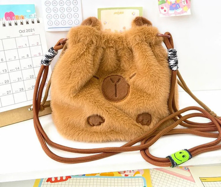 Плюшева Сумка Capybara 24 см М'яка Іграшка Капібара (01420)