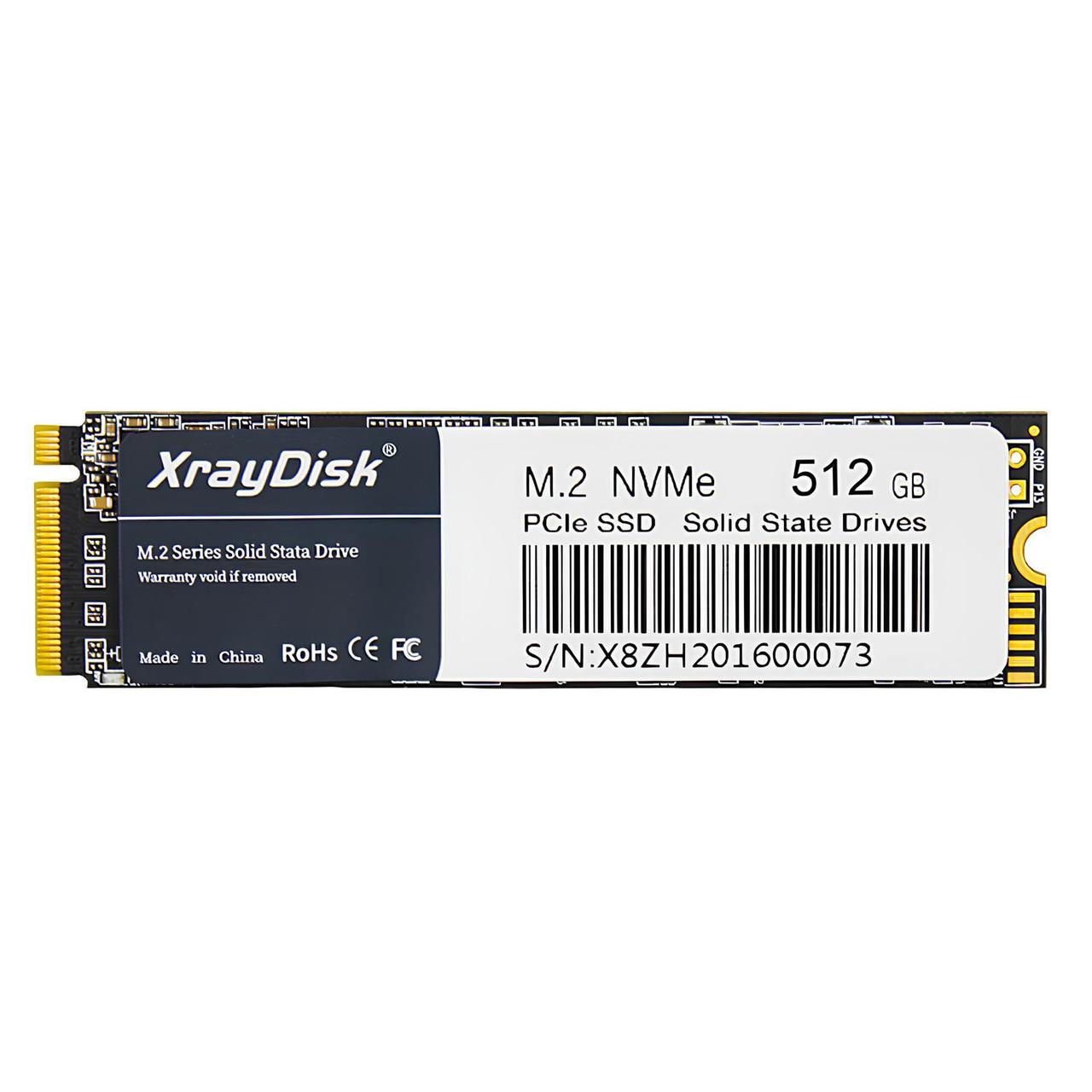 SSD диск XrayDisk 512GB NVMe M.2 2280 PCIe 3.0x4 (XSDAM28E3051B 3879) Чорний
