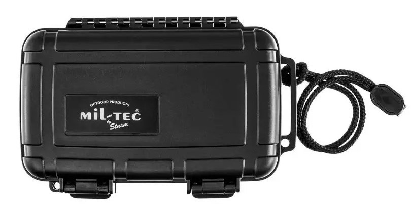 Водонепроникний кейс Mil-Tec 186x120x42 мм - чорний 15960100.PeremogaUA