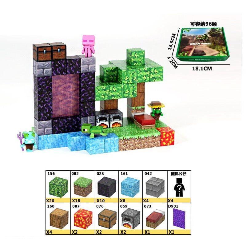 Конструктор магнітний Майнкрафт LZCK 066, фото 1