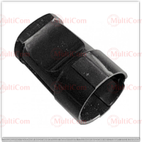 23-01-121BK. Гніздо штепсельне із заземленням 16 А, чорне, S1601-004