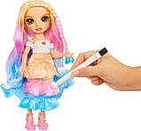 Лялька Рейнбоу Хай Розфарбуй і створи сам Rainbow High Watercolor & Create Fashion DIY Doll Brown Eyes., фото 4