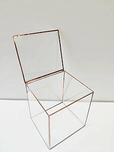 Скляний куб з кришкою без наповнення