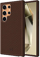 Протиударний оригінальний шкіряний чохол для Samsung Galaxy S24 Ultra Incipio Protective Leather Case Brown