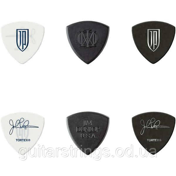 Набор медиаторов Dunlop PVP124 John Petrucci Signature Trinity Guitar Pick Collection Variety Pack 6pcs, фото 1