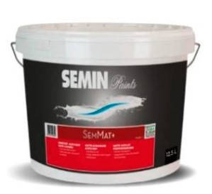 Фарба SEMIN SEM MAT+ матова мийна, 15 л