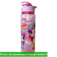 Пляшка для води (пластик/700 мл) 23,5 см в асорт.