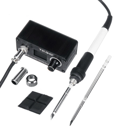 Паяльна станція для мікросхем зі змінними жалами Hakko T12, Паяльний комплект QUICKO T12-942, фото 1
