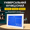 Фоторамка цифрова електронна рамка з відео та музикою з пультом IPS екраном годинником календарем, фото 4