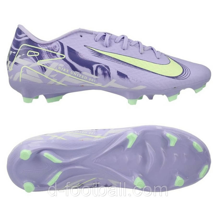 Футбольні бутси Nike Air Zoom Mercurial Vapor 16 Academy NU1 MG HF1604-500, Фіолетовий, Розмір (EU) — 39