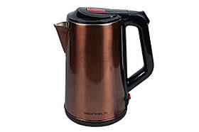 Електрочайник Grunhelm EKS-1927G 2.3 л 1500 Вт електрочайник з нержавіючої сталі