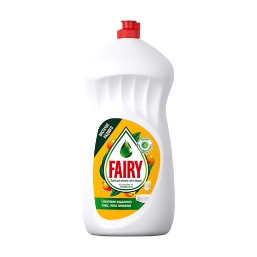 Засіб для миття посуду феєрі «Fairy» Апельсин та лимонник 1,5 л, фото 1