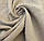 Лляна костюмна тканина натурального кольору з єфектом зім*ятості, фото 3