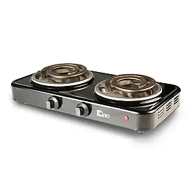 Електроплита спіральна 2 конфорки 020 ЕЛНА електрична плита для дому