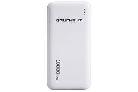 Універсальний повербанк Grunhelm GP-25AW потужний портативний зарядний пристрій для планшета 10000 mAh