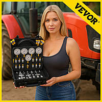 Комплект для діагностики гідравліки тракторів і комбайнів 10/100/250/400/600 бар VEVOR