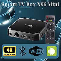 TV-приставка Android Smart TV Box інтернет-приставка wi fi з bluetooth mini для телевізора X96 Mini 2/16GB
