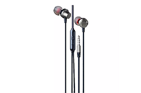 Навушники провідні з мікрофоном Grunhelm GEP-04B, 1,2 м 0