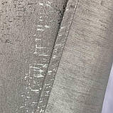 Штори з льону Готовий комплект штор на тасьмі Колір сірий, фото 2