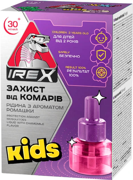 Рідина від комарів для дітей IRex Kids 30 ночей, 20 мл, фото 1