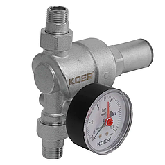 Редуктор тиску з манометром "мембранний" Чехія KP.1239 - 1/2"