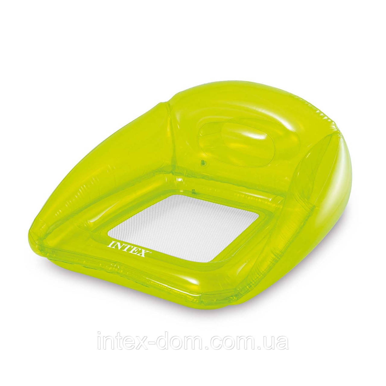 Надувне крісло для плавання Intex 56802 (104х102 см) Зелене