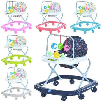 Дитячі Ходунки мікс видів, музика, колеса 8 шт 5,4см M0591-5 G-Rich