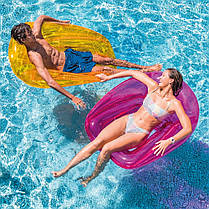 Надувне крісло для плавання Intex 56802 (104х102 см) Помаранчеве, фото 3