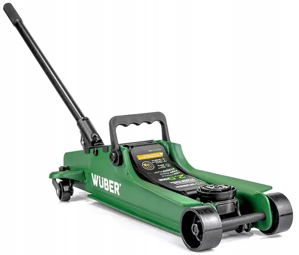 Домкрат підкатний низькопрофільний 2,5т 85-380 мм в кейсі Wuber W22002