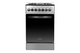 Плита газоелектрична з газ-контролем Grunhelm FG5612DG 138367 дзеркальна темно-сіра