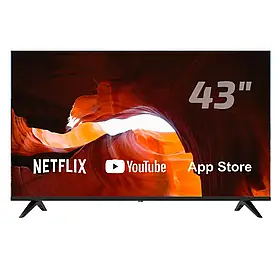 Телевізор 43 дюйми FHD з Android 12 AOSP тюнер T2S2 модель 43GHF-750AV GH для цифрового ТВ