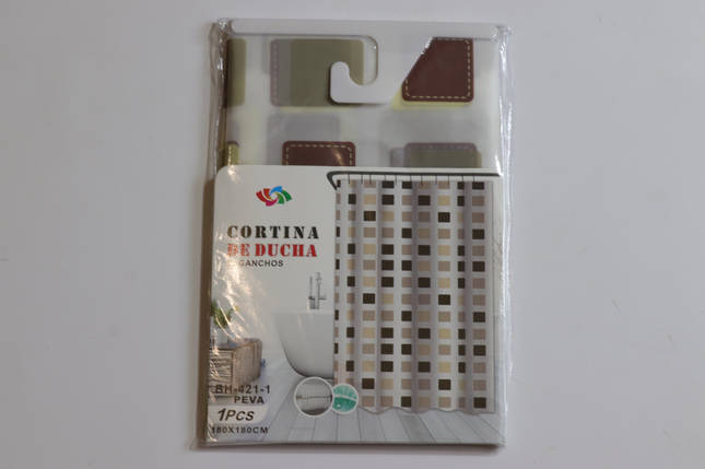 Шторка для ванної силіконова 180x180 см Square Cortina 81064, фото 2