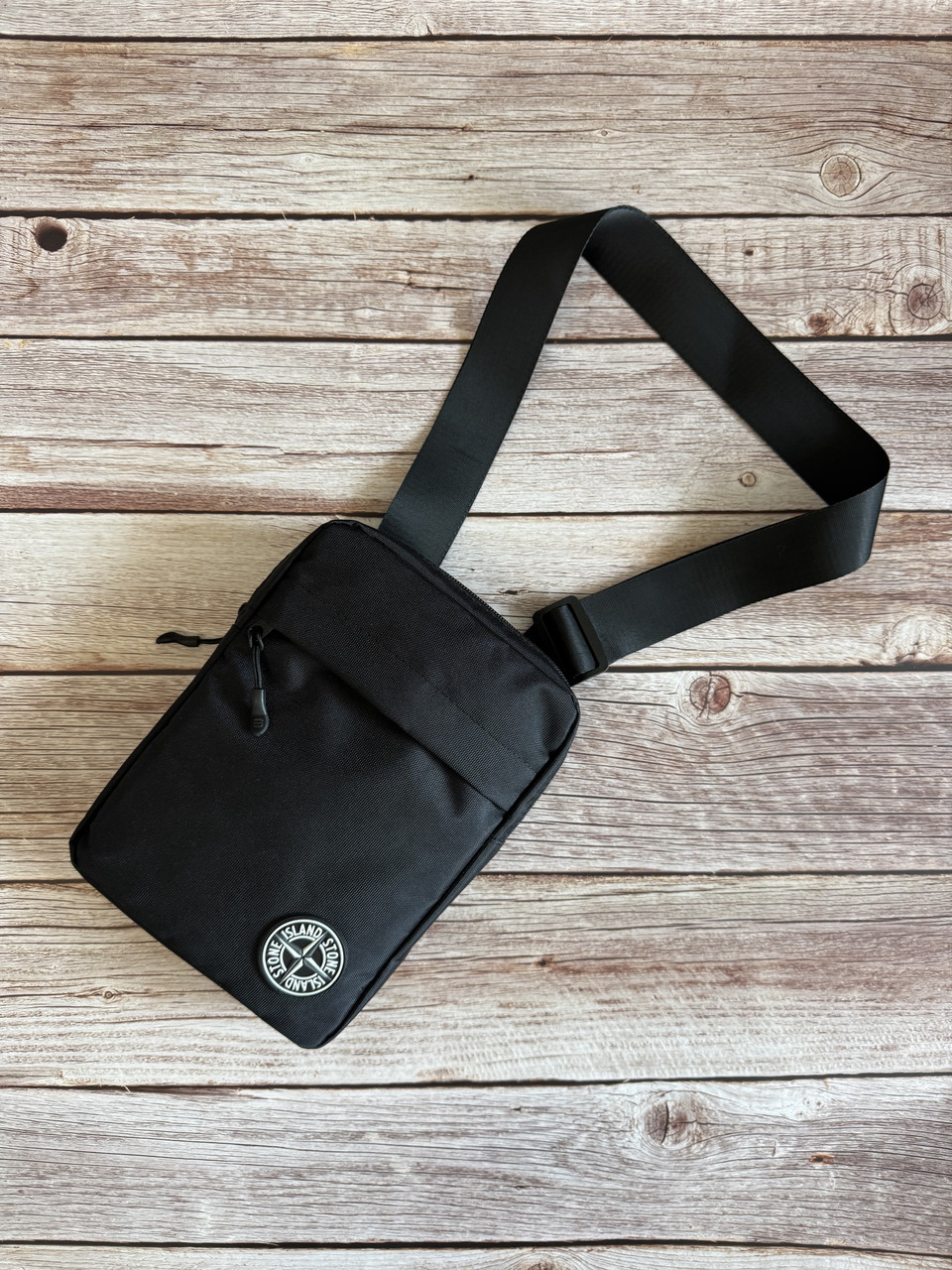 Сумка через плече стон айсленд Stone Island барсетка чорна 2025 новинка, фото 1