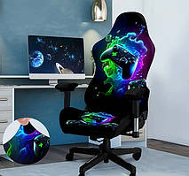 Чохол для ігрового комп'ютерного офісного крісла | Чохол на ігрове комп'ютерне офісне крісло | комплект 4 елементи Cheh-ind-11