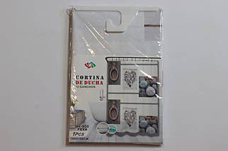 Шторка для ванної силіконова 180x180 см Love Cortina 81019, фото 6