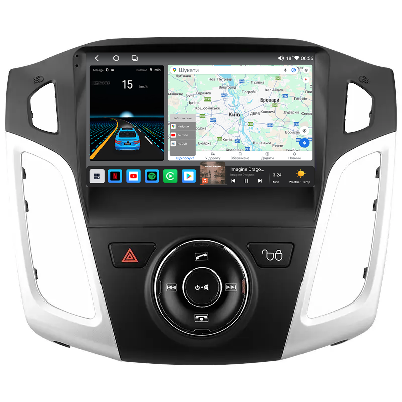 Штатна магнітола Mekede M6 Plus Ford Focus 3 (2011-2019) CarPlay QleD