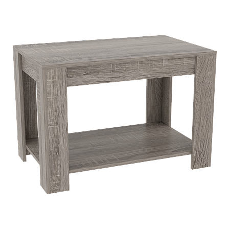 Мобільний журнальний стіл з полицею ДСП Мередіан Т-2 50х80 см, фото 1