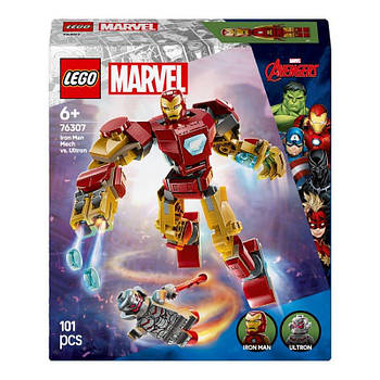 Конструктор LEGO Marvel Робот Залізної Людини проти Альтрона 101 деталь 76307